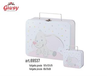 Set Valigette Dumbo Rosa 1Pz 197x157x79Mm 8Pz 80x70x38Mm  1*12