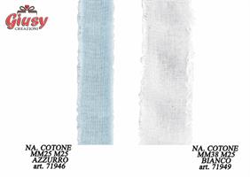 Nastro Cotone Mm 38 X Metri 25 Colore Bianco 1*24