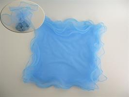 Tulle Organza Ondulato Celeste 25x25Cm 50*5000