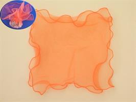 Tulle Organza Ondulato Arancio 25x25Cm 50*5000