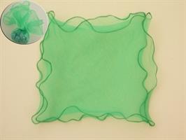 Tulle Organza Ondulato Verde 25x25Cm 50*2500