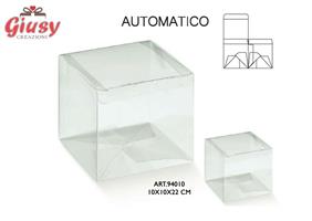 Scatola Automatica In Pvc  Trasparente 10x10x22 Cm 10*200