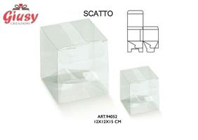 Scatola Scatto In Pvc Trasparente 12x12x15 Cm 10*200