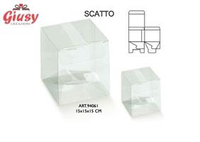 Scatola Scatto In Pvc Trasparente 15x15xh.15 Cm 10*200