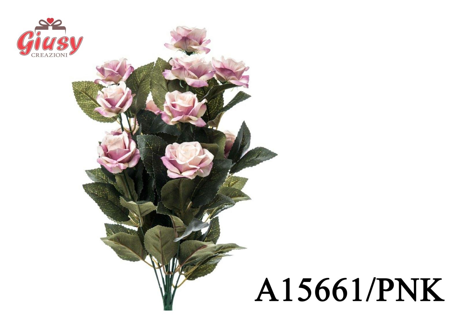 Bouquet Roselline Da 14Pz Colore Rosa 6*72 - FIORI E APPLICAZIONI -  Ingrosso bomboniere Casoria Napoli Giusy Creazioni