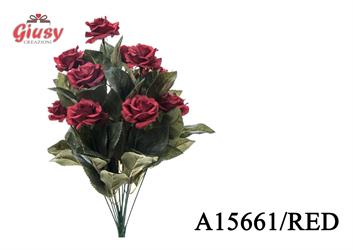 Bouquet Roselline Da 14Pz Colore Rosso 6*72