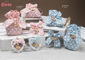 Magnete Fiocco A Pois Con Cavallo Girl  H.8 Cm       24*480