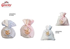Sacchetto Con Applicazione Orso Girl H.10CM 24*144