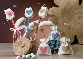 Portaconfetti A Forma Di Fiore Celeste H.30 Cm   12*144