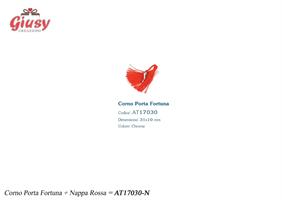Ciondolo Corno Con Nappa Rossa