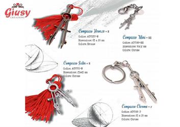 Compasso Chrome 65x20Mm C/Portachiavi