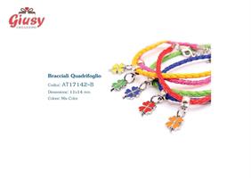 Ciondoli Mini Quadrifoglio Mix Con Bracciale