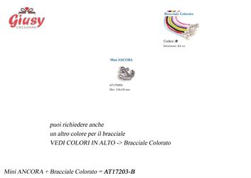 Ciondoli Mini Ancora Chrome Con Bracciale