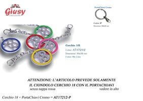Ciondoli Cerchio 18 Colorati Con Portachiavi