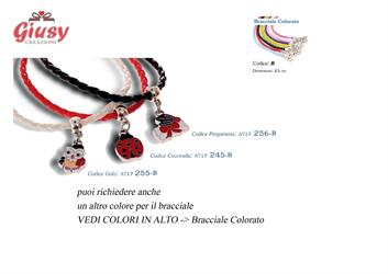 Ciondolo Mini Gufetto + Bracciale Nero E Rosso