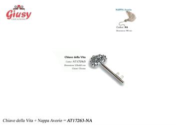 Chiave Albero Della Vita Chrome Con Nappina Avorio