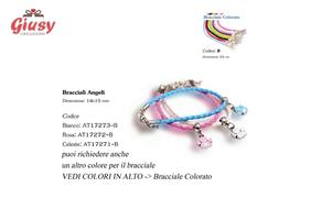 Ciondolo Mini Angelo Celeste Con Bracciale
