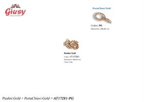 Ciondolo Piedini Gold Con Portachiavi Gold
