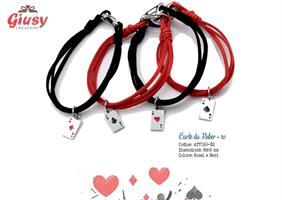 Bracciale Mini Carte Da Poker 4 Soggetti Assortiti 18x10Mm