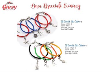 Bracciali Con Ciondoli Musicali 4 Soggetti 15x15Mm