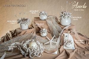 Portacandela Tentacoli Con Candela In Porcellana 9x10 Cm Completo Di Scatola Trofeo