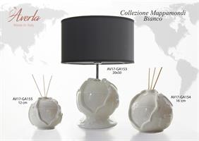 Profumatore Mappamondo Medio D. 16 Cm Bianco Completo Di Scatola