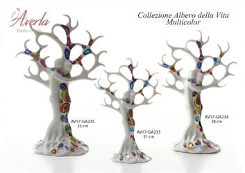 Coppia Albero Della Vita Multicolor Medio 28 Cm Completo Di Scatola