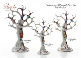 Coppia Albero Della Vita Multicolor Grande 33 Cm Completo Di Scatola