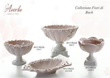 Vassoio Ovale Cipria 23x13x4 Fiori Di Bach Completo Di Scatola