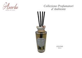 Bottiglia Cilindrica Grande 200ML Profumo Giallo Con Tappo Corona Marrone In Porcellana Di Capodimonte Completo Di Scatola Trofeo