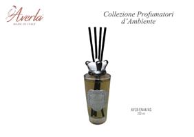 Bottiglia Cilindrica Grande 200ML Profumo Giallo Con Tappo Corona Argento In Porcellana Di Capodimonte Completo Di Scatola Trofeo