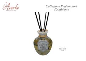 Bottiglia Sella Grande 200ML Profumo Giallo Con Tappo Corona Marrone In Porcellana Di Capodimonte Completo Di Scatola Trofeo