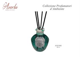 Bottiglia Sella Grande 200ML Profumo Aria Con Tappo Corona Verde In Porcellana Di Capodimonte Completo Di Scatola Trofeo