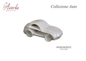 Auto Piccola Bianca 17x7 Cm In Porcellana Di Capodimonte Completa Di Scatola Trofeo