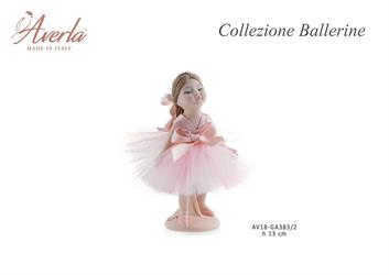 Ballerina Piccola In Piedi Con Chignon Rosa H.13 Cm In Porcellana Di Capodimonte Completa Di Scatola Trofeo