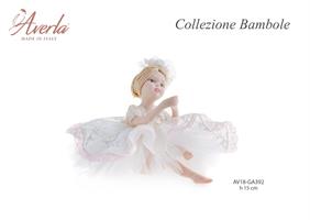 Bambola Con Vestito Pizzo Bianco Capelli Biondi Media 15 Cm Completa Di Scatola Trofeo