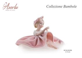 Bambola Con Vestito Velluto Cappello Capelli Biondi Media 15 Cm Completa Di Scatola Trofeo