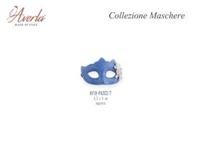 Maschera A Magnete Polvere Con Rose 4,5x4 Cm In Porcellana Di Capodimonte