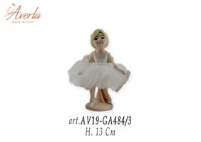 Ballerina Piccola In Piedi Bianca H.13 Cm In Porcella Di Capodimonte Completa Di Scatola Trofeo