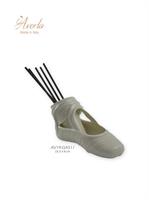 Profumatore Scarpa Ballerina Bianca In Porcellana Di Capodimonte 15,5xh.8Cm Completo Di Scatola