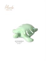 Tartaruga Marina in Ceramica Di Capodimonte Verde Con Led 14xh.12Cm Completa Di Scatola