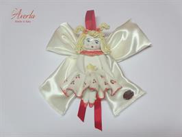 Bimba AVERLA Con Codini Bionda + Fiocco H.12 Cm