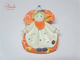 Bimbo AVERLA Con Bavetta Arancio Più Sacchetto H.14 Cm