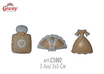 Calamita Beauty In Resina 3 Soggetti Asortiti 5x5 Cm