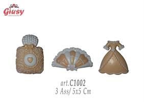 Calamita Beauty In Resina 3 Soggetti Asortiti 5x5 Cm