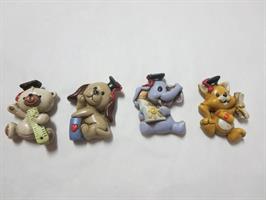 Calamita Cane,Gatto,Elefante Ed Orsetto Laurea 4 Sog.Ass. 12*288