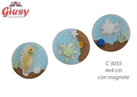 Linea Mare In Resina 3 Soggetti Assortiti 4x4 Cm 12*144