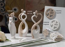 Calamita Albero Della Vita Tonda Tortora In Ceramica   12*144