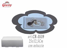 Icona Religiosa In Legno 25x12,5Cm Sacra Famiglia Completa Di Scatola