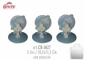 Palloncini In Resina C/Mappamondo +Box 10,5x11,5Cm